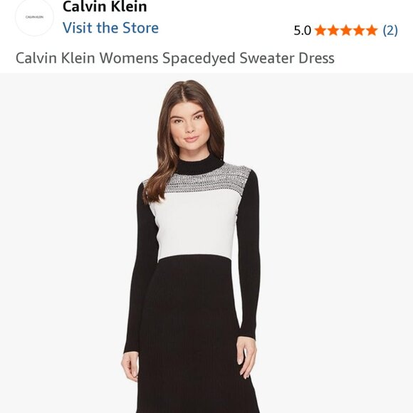 Calvin Klein Womens Spacedyed Sweater Dress - Picture 1 of 10